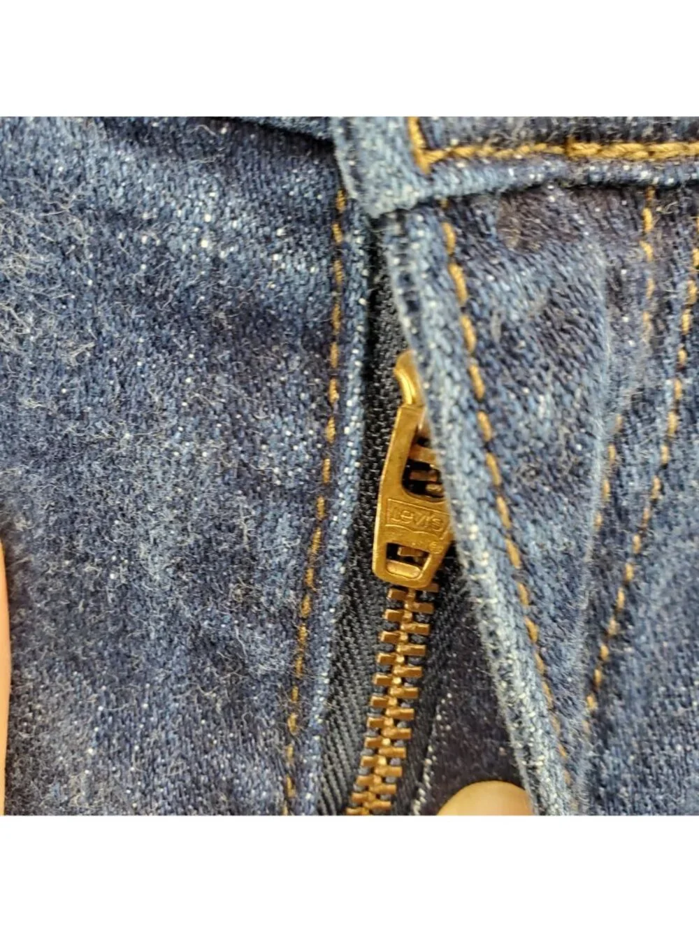 Levis Shorts Womens 14 Blue 515 Relaxed Fit Denim Folded Hem *Read*